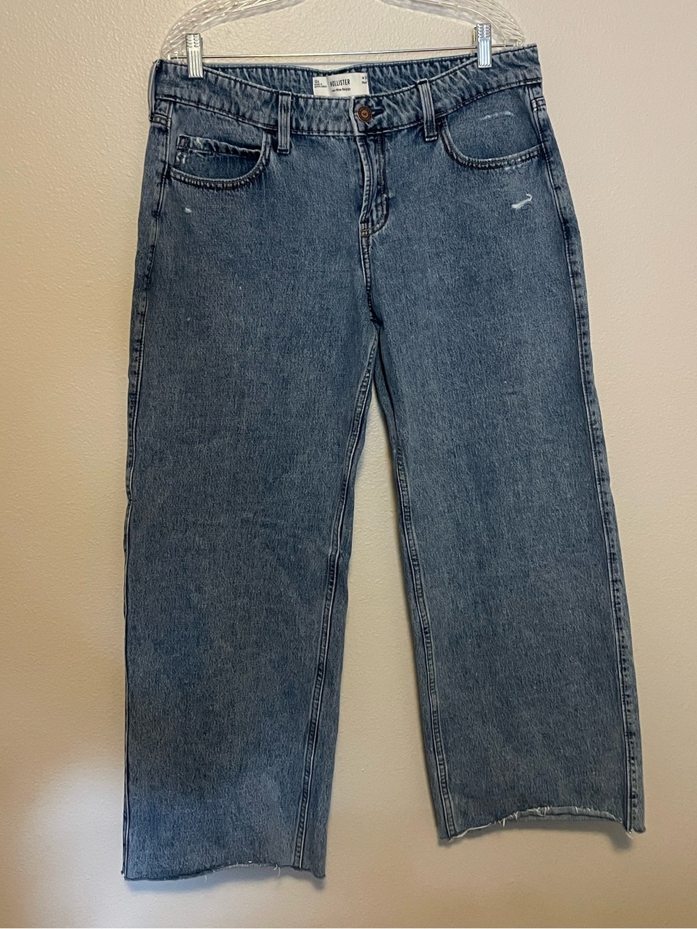 Hollister Light Blue Low-Rise Baggy Jeans
